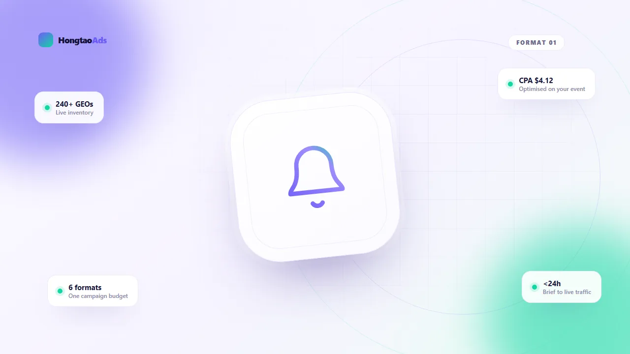 Push Notifications placement illustration